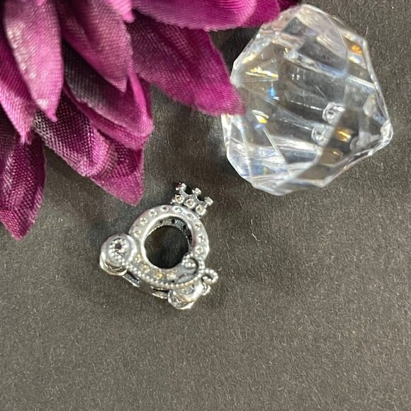 Disney Cinderella Bracelet Charm Princess Carriage Silver Bead Jewelry Charm - Picture 4 of 8